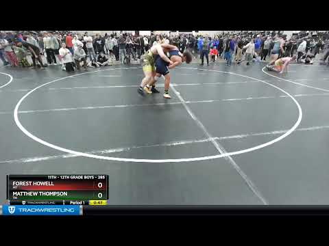 285 Lbs Round 4 - Matthew Thompson, TN Vs Forest Howell, MT 11d1