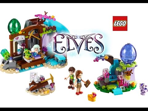 Lego Elves The Precious Crystal Mine build step by step & review + Emily Jones and the Baby Wind Dra
