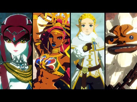 Hyrule Warriors Age of Calamity - All Champion Intro Cutscenes (Switch)