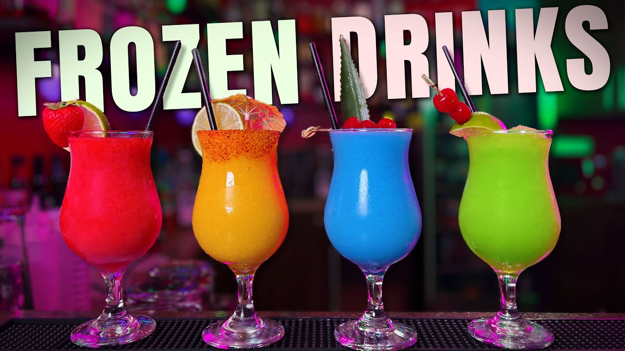 Top 4 Frozen Cocktails for Summer 🍹✨ (Vibrant & Refreshing!)