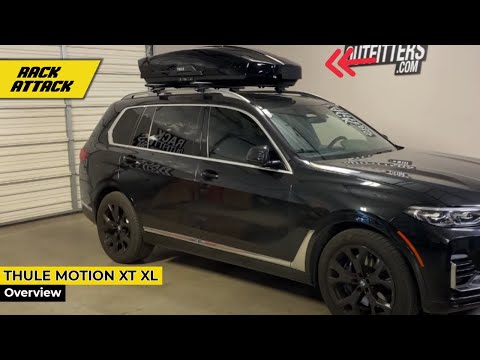 BMW X7 with Thule Motion XT XL Roof Top Cargo Box