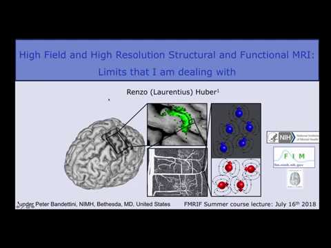 Renzo Huber - High Field and High Resolution Structural and Functional MRI