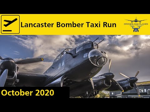 Lancaster Bomber Startup And Taxi Run - Just Jane NX611 - East Kirby