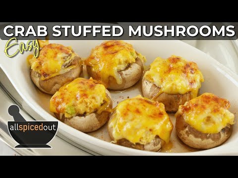 How To Make Stuffed Mushroom Caps With Crabmeat