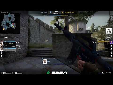 Aerial 1v4 Clutch vs Virtus Pro - ESEA MDL Season 26 Europe