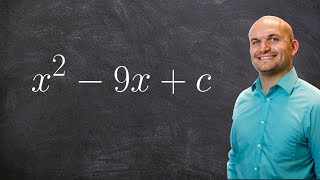 Finding the value to make a perfect square trinomial