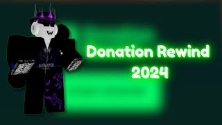 My 2024 Donation Rewind in Pls Donate Roblox - Results were shocking!