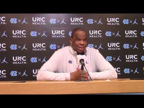 UNC Basketball Coach Hubert Davis Gardner-Webb Postgame Interview
