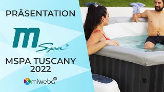 💦☀️ MSpa Whirlpool FRAME TUSCANY | Aufblasbarer Whirlpool | Outdoor-Whirlpool für zuhause | 2022