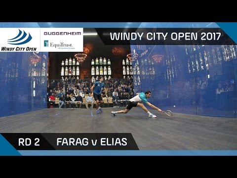 Squash: Farag v Elias - Windy City Open 2017 Rd 2 Highlights