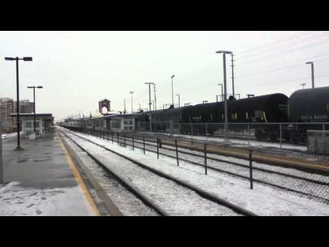 Cn 435 is setting off it's  cut of merchandise for Oakville