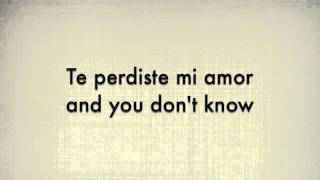 Te Perdiste Mi Amor (lyrics)