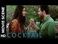 Saif Proposes To Diana Cocktail Movie Scene