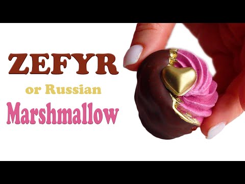 Homemade Marshmallows (Zephyr) With Black Currant Apple and Chocolate RECIPE