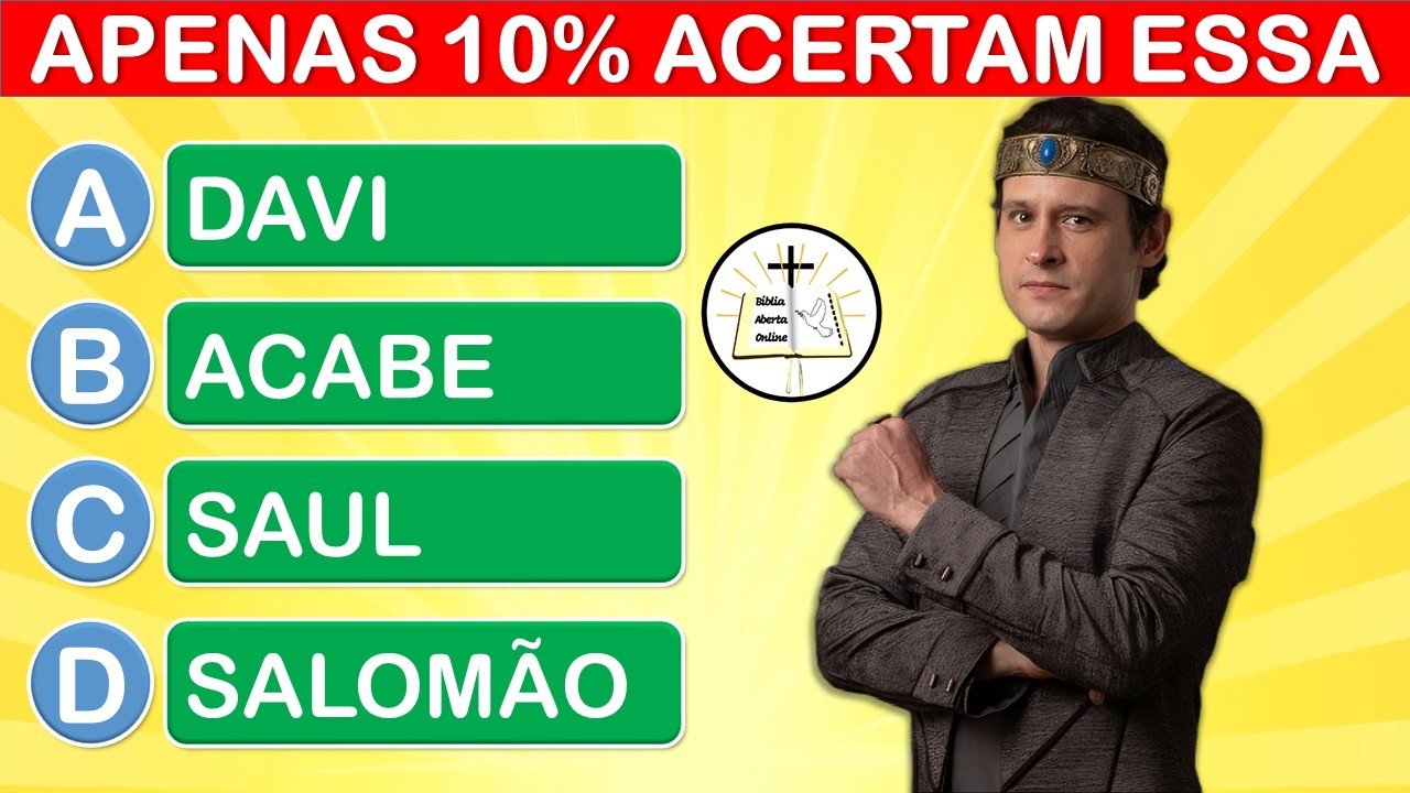 20 PERGUNTAS BÍBLICAS DE NÍVEL DIFÍCIL - QUIZ BÍBLICO #6