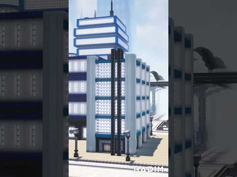 Hadim - Minecraft Simple Futuristic Build | Cyber Futuristic Sci-fi City 13 #futuristic #minecraftshorts