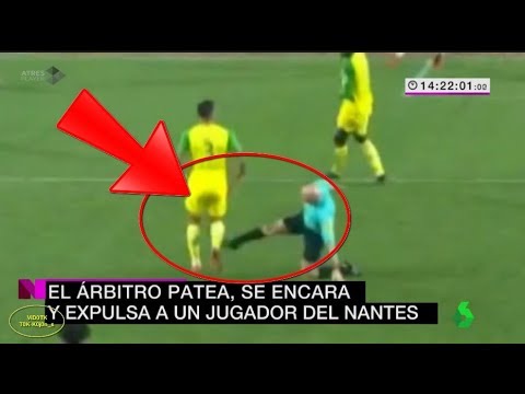 ÁRBITRO PATEA a DIEGO CARLOS en el NANTES-PSG