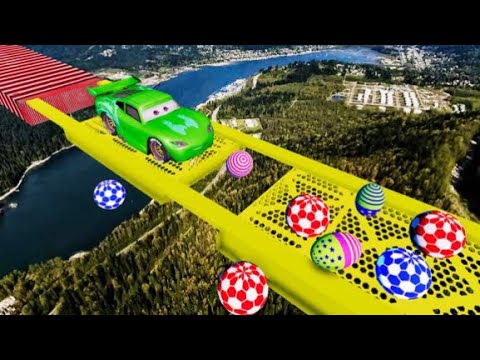 Cars 3 Fabulous McQueen #1 Stunt Jump UnderWater Ramps Jackson Storm  Ramirez 3D Models Tow Mater