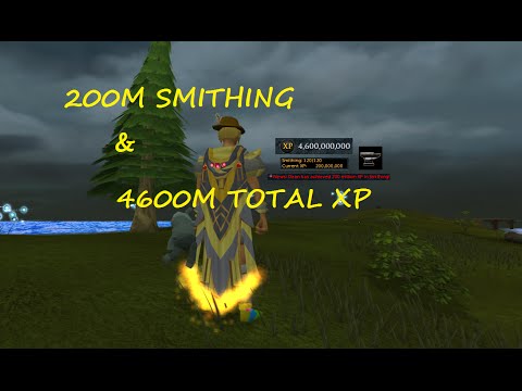 Daan getting 200m smithing & 4600m total XP