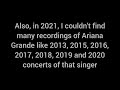 Ariana Grande Audio Requests To Upload About Ariana Grande Concerts Please Comment
