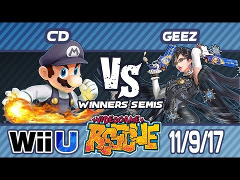 Video Game Rescue 11/9/17 - CD (Mario) vs. Geez (Bayonetta) - Wii U WINNERS SEMIS