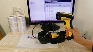 รีวิว สาธิต ทดสอบ Datalogic PBT9501 Ethernet barcode scanner เครื่องอ่านบาร์โค้ดไร้สาย ต่อ LAN USB
