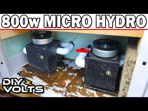 Awesome 800w Micro Hydro - Dual Turbine Water Power - Hydroelectric