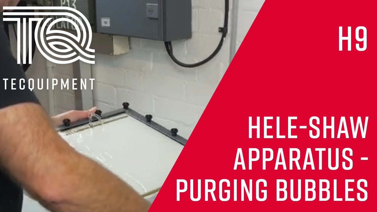 How to Purge Air Bubbles from the Hele-Shaw Apparatus | TecQuipment H9 Guide