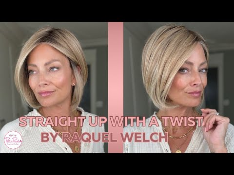Straight Up with A Twist Wig by Raquel Welch in Shaded Wheat | WigsByPattisPearls.com Review