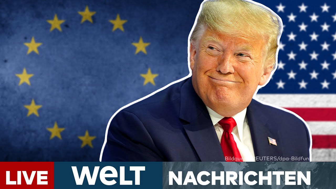 GRÖNLAND-KONFLIKT: Trump kündigt 25 % Zölle auf EU-Waren an – Auch Deutschland betroffen | WELT LIVE