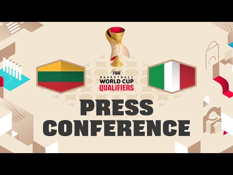 Lithuania v Italy - Press Conference | FIBA Basketball World Cup 2027 European Qualifiers