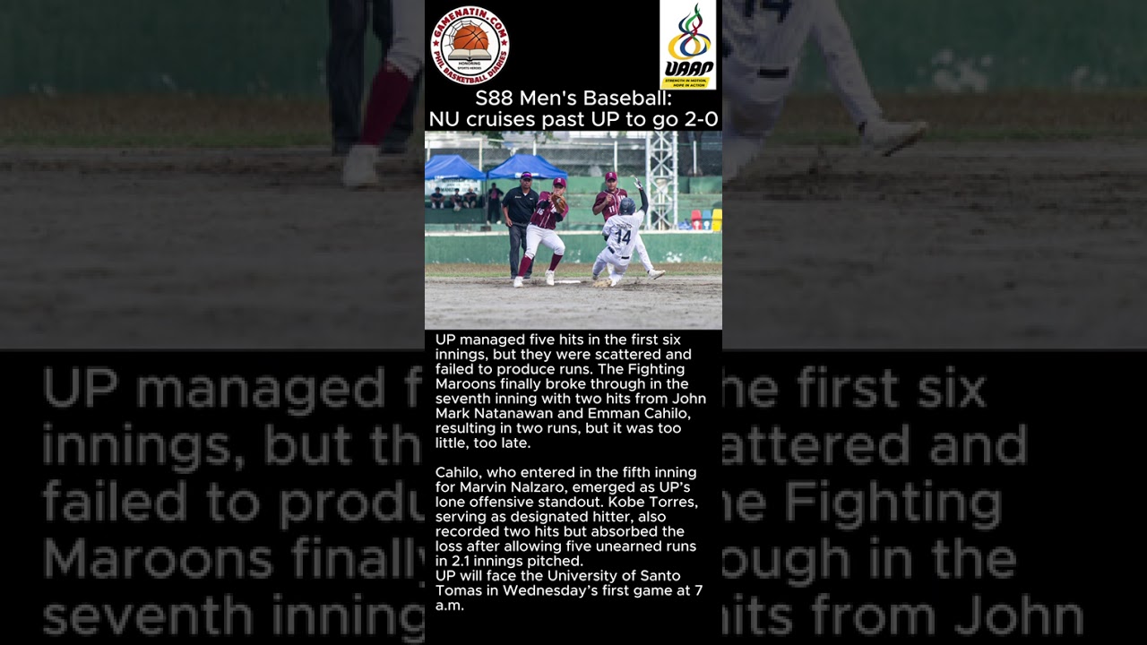UAAP Men's Baseball: NU trounces UP