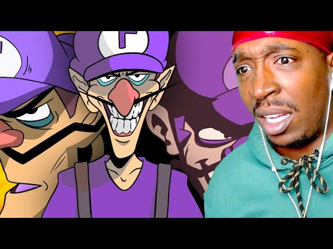REACTION TO  WALUIGI VS SMASH BROS BATTLE RAP TRILOGY