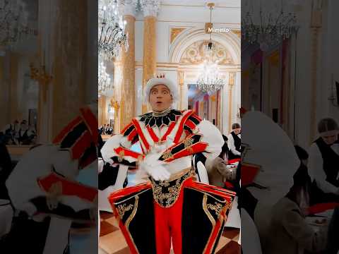 Red, Black & White Elegance – Mimello’s Mime at a Castle Event