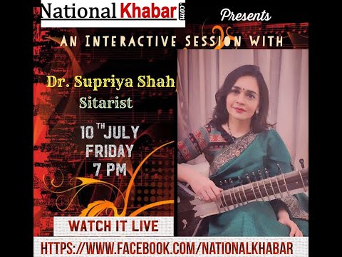 Dr. Supriya Shah, Sitarist performance on NATIONALKHABAR