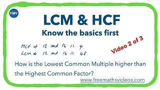 Download the video "HCF/LCM 2 | Finding the Lowest Common Multiple and Highest Common Factor of 2 or more numbers."