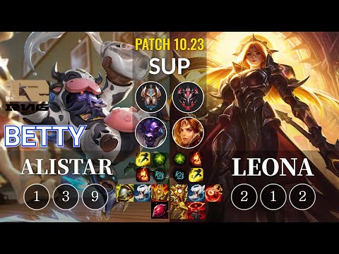 RNG Betty Alistar vs Leona Sup - KR Patch 10.23