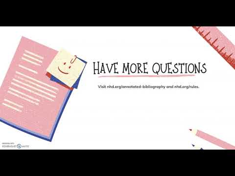 What is an Annotated Bibliography? (Overview)