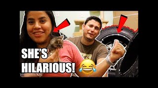 My Wife REACTS To My NEW OFF-ROAD WHEELS! FYI, She's Pretty HILARIOUS!