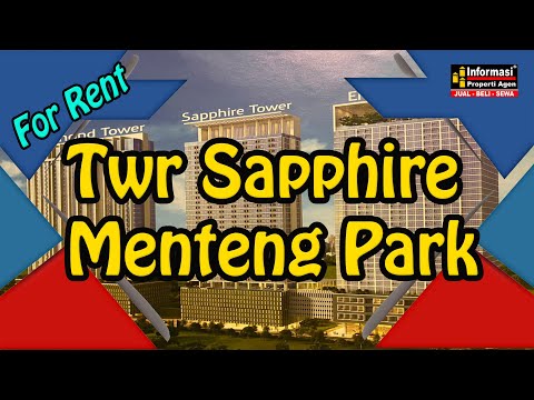 For Rent  Apartemen Tower Sapphire Menteng Park