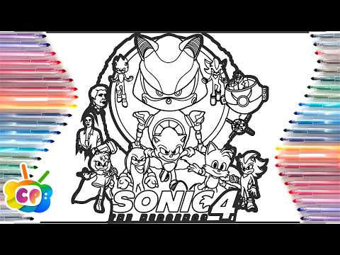 Sonic 4 Coloring Pages Printable Free