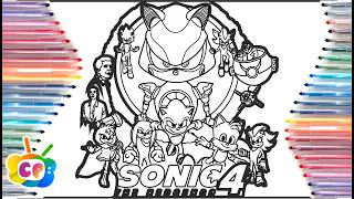 Sonic 4 All Characters / coloring Sonic characters / Sonic the Hedgehog 4 #sonic3movie #sonic4