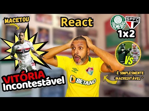 React PALMEIRAS 1X2 SÃO PAULO | copa do Brasil 2023 quartas | Absurdo porco fatiado