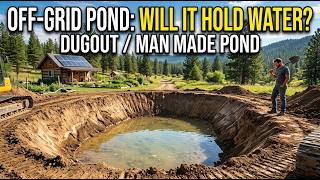 Building a Dugout Pond Off-Grid — Success or Muddy Disaster?