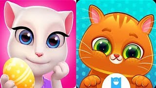 My Talking Angela and Talking cat Bubbu funny video for kids