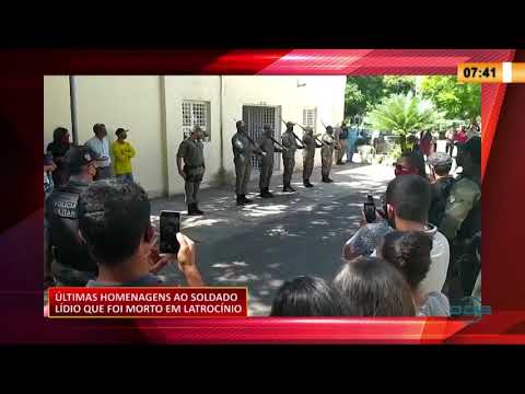 UÌltimas homenagens ao soldado LiÌdio que foi morto em latrociÌnio 24 07