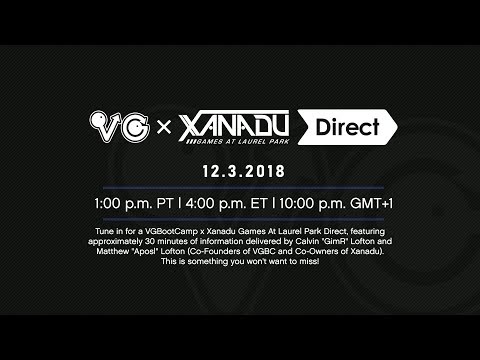 VGBootCamp x Xanadu Games Direct | 12.3.2018
