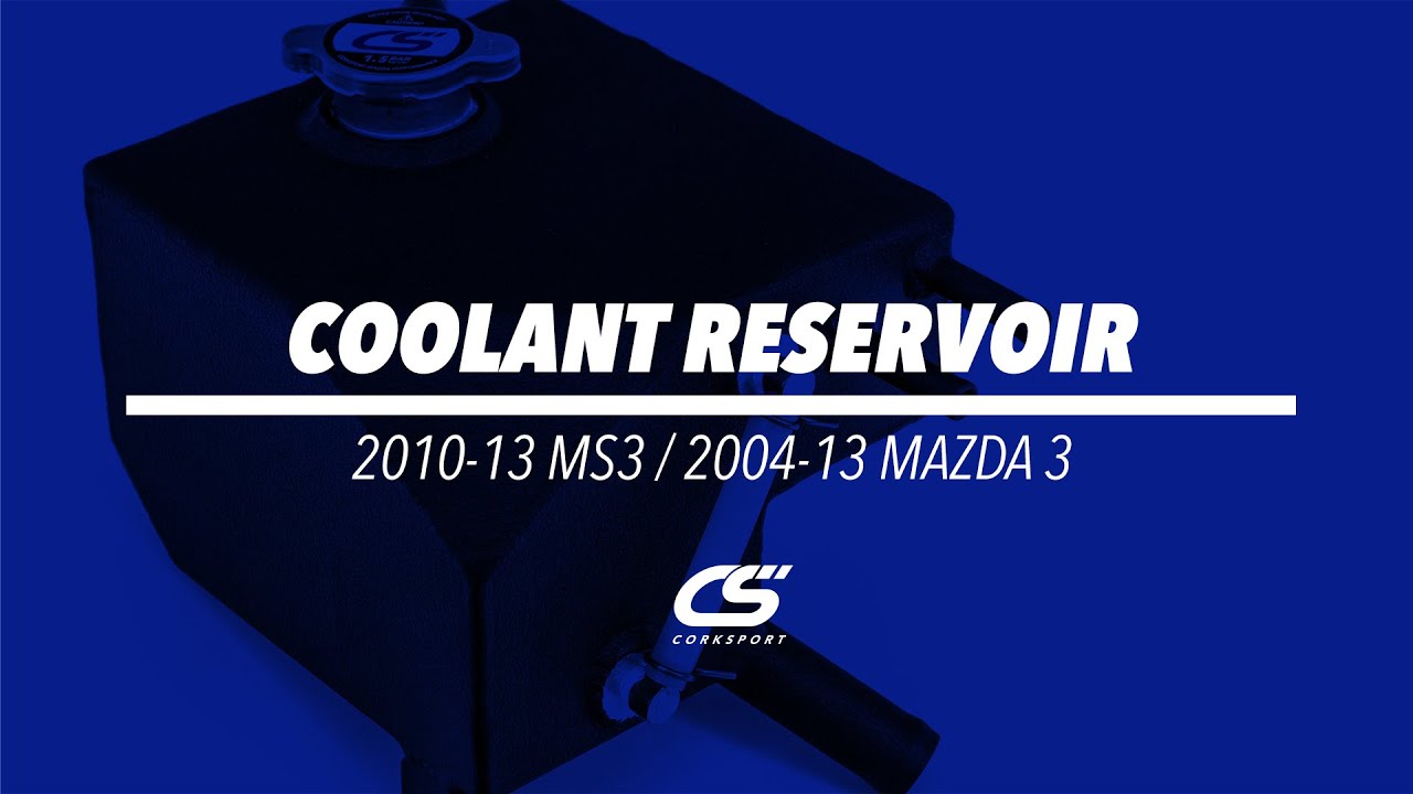 CorkSport Coolant Reservoir for2010-13 Mazdaspeed 3 and 2004-13 Mazda 3
