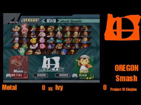 Metal VS Ivy UO Smash Club Project M VOD