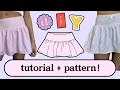 Mini Skirt Sewing Tutorial PATTERN Beginner Friendly